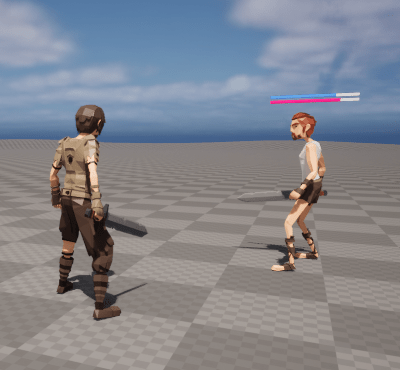 Players looking at their sweet swords